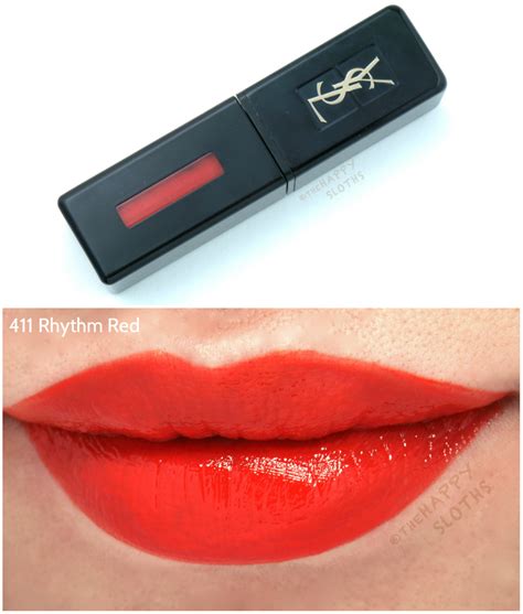 ysl rhythm red stain|YSL Rhythm Red (411) Vinyl Cream Lip Stain Review.